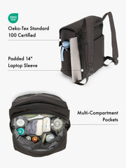 Diaper Backpack with Laptop Sleeve